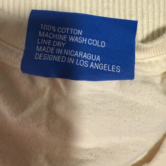 Cream Collegiate Short Sleeve Tee - Picture 6 of 7